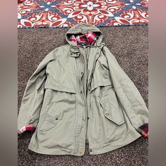 Green canvas shacket   - Picture 1 of 5